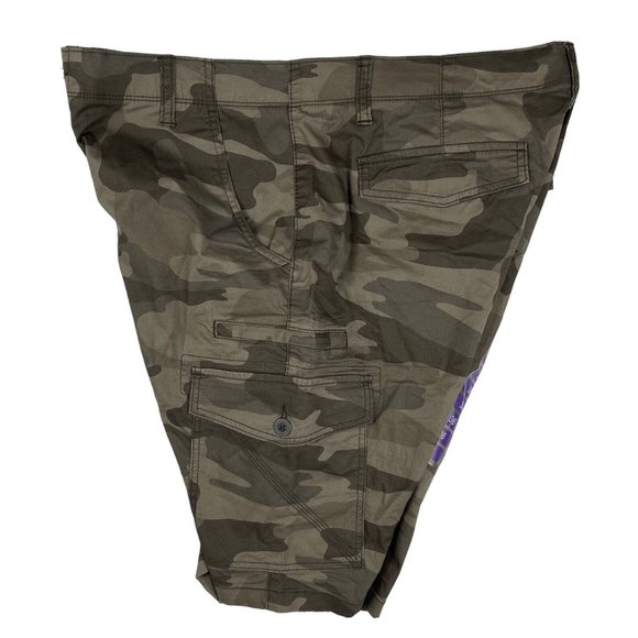 Iron Co Twill Cargo Shorts Men's 36 Green Canteen Camo NWT - Picture 7 of 8